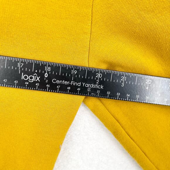 Zara Trafaluc Mustard Yellow Crewneck Long Sleeve Sweatshirt Women's Small - Picture 3 of 4